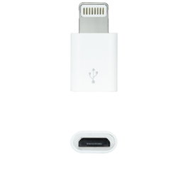 Nanocable Adaptador Lightning a Micro USB Blanco 10.10.4100